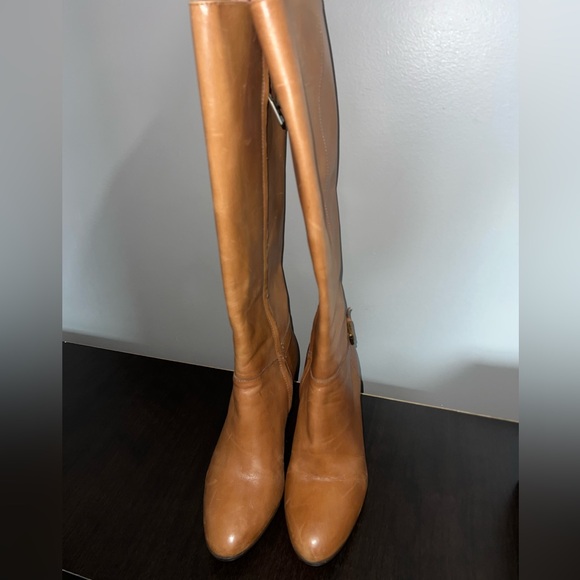 Ralph Lauren Shoes - Ralph Lauren Cognac Leather Boots